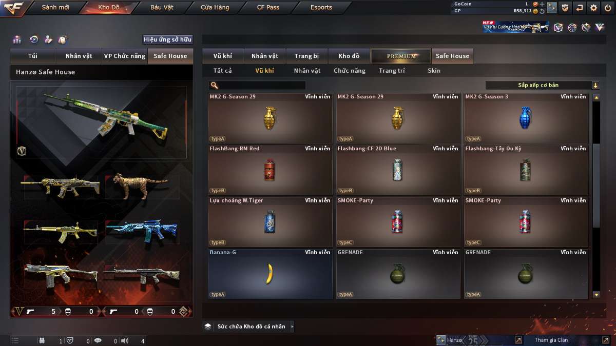 shop acc cf uy tin gia re